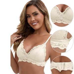 Auden White Lace Bra
